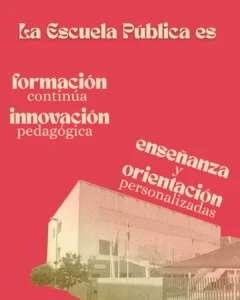 Campaña de la Asociación Vecinal de Valdeolleros para impulsar la matriculación en los centros públicos